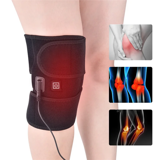 New Electric Heating Knee Pads Relieve Pain Relief Support Brace Therapy Joint Injury Recovery Rehabilitation For Arthritis Leg